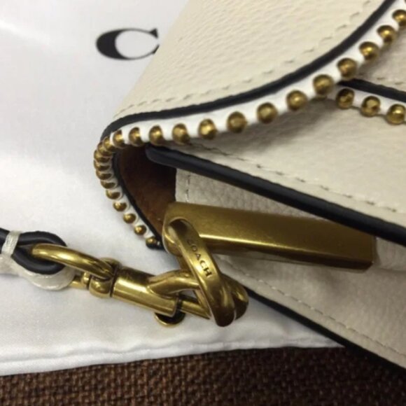 COACH Polished Pebble Tabby Chain Clutch Bag - Picture 6 of 13